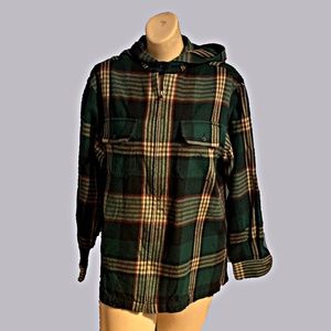 Very Cool Lauren Unlined Plaid Hoodie Shirt Jacket NWOT PM